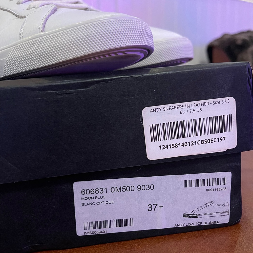 Saint Laurent Andy white sneakers 37.5 - Picture 11 of 11